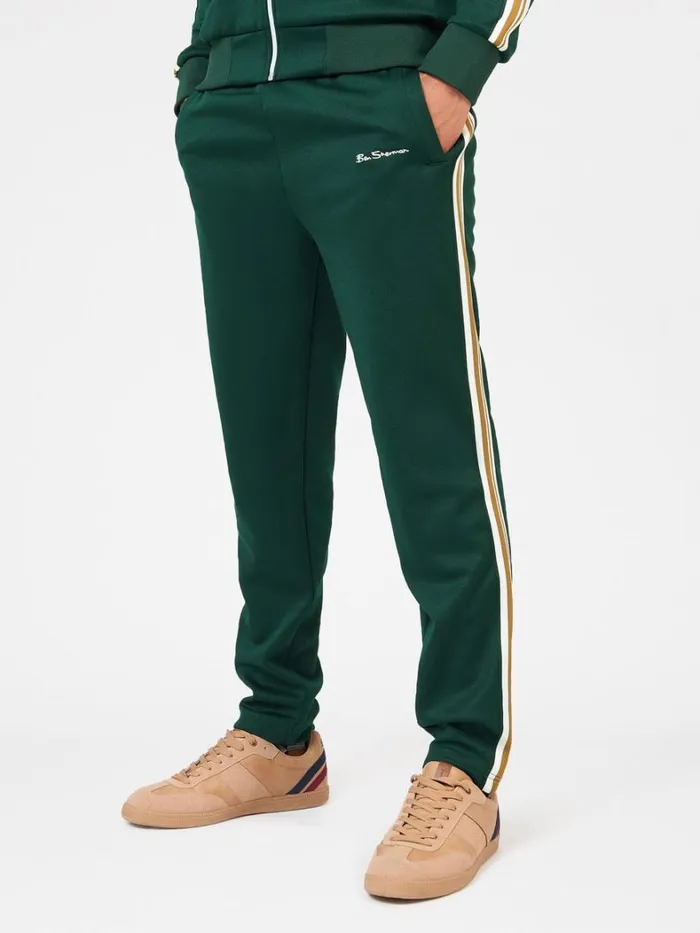 Ben Sherman Joggers and Track Pants Men Signature House Taped Track Pant 8211 Dark Green