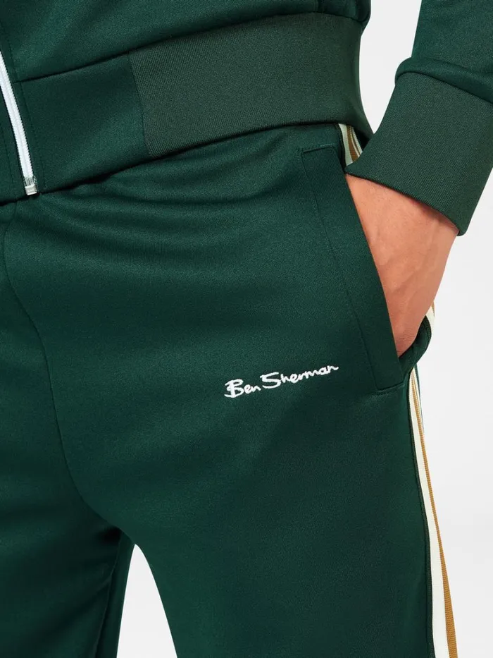 Ben Sherman Joggers and Track Pants Men Signature House Taped Track Pant 8211 Dark Green