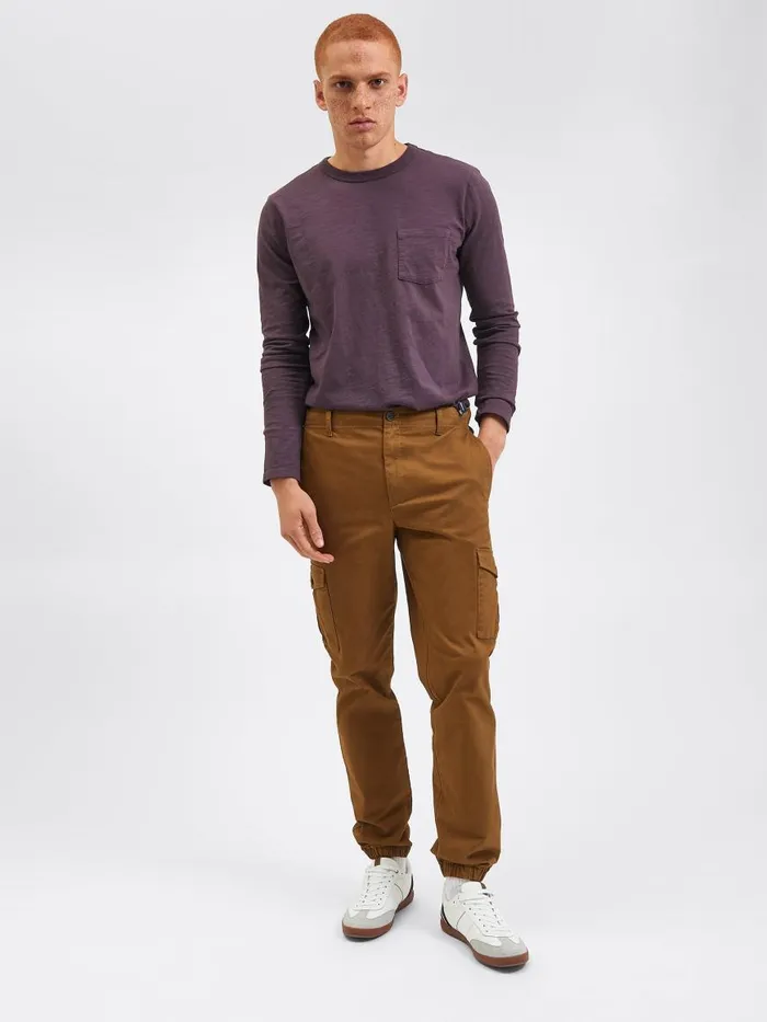 Ben Sherman Joggers and Track Pants Men Utility Woven Jogger Pant 8211 Brown