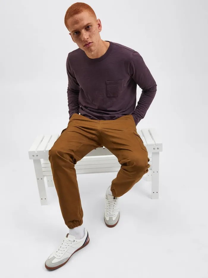 Ben Sherman Joggers and Track Pants Men Utility Woven Jogger Pant 8211 Brown