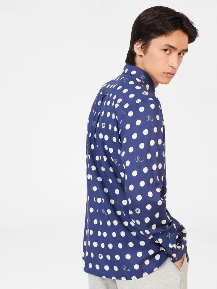 Ben Sherman Long Sleeve Shirts Men Rolling Stone Spotted Logo Shirt Ben Sherman Long Sleeve Shirts Men Rolling Stone Spotted Logo Shirt