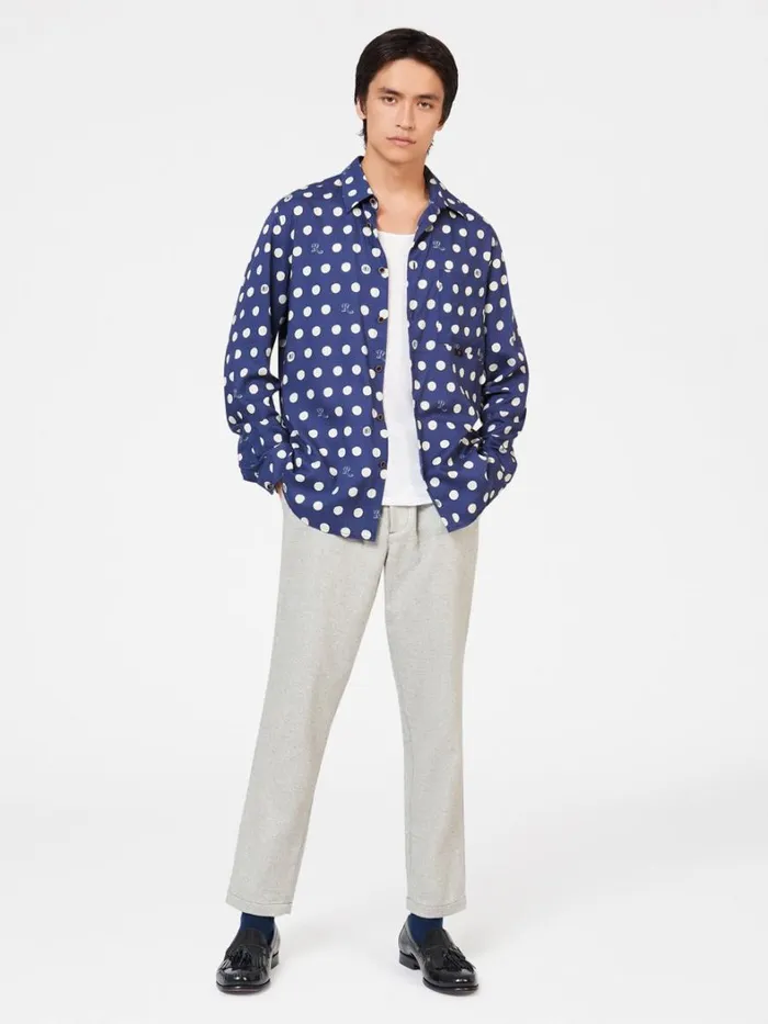 Ben Sherman Long Sleeve Shirts Men Rolling Stone Spotted Logo Shirt Ben Sherman Long Sleeve Shirts Men Rolling Stone Spotted Logo Shirt