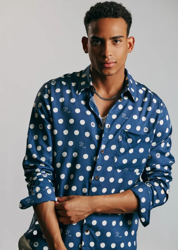 Ben Sherman Long Sleeve Shirts Men Rolling Stone Spotted Logo Shirt Ben Sherman Long Sleeve Shirts Men Rolling Stone Spotted Logo Shirt