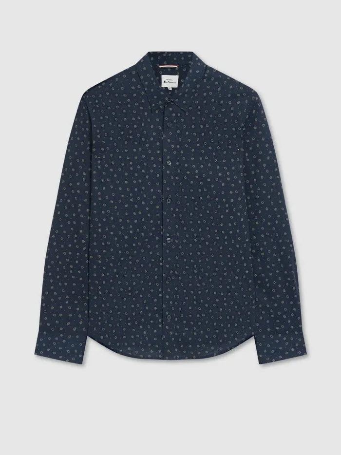 Ben Sherman Long Sleeve Shirts Men Scattered Spot Print LongSleeve Shirt Ben Sherman Long Sleeve Shirts Men Scattered Spot Print LongSleeve Shirt