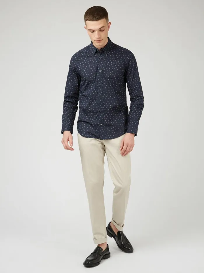 Ben Sherman Long Sleeve Shirts Men Scattered Spot Print LongSleeve Shirt Ben Sherman Long Sleeve Shirts Men Scattered Spot Print LongSleeve Shirt