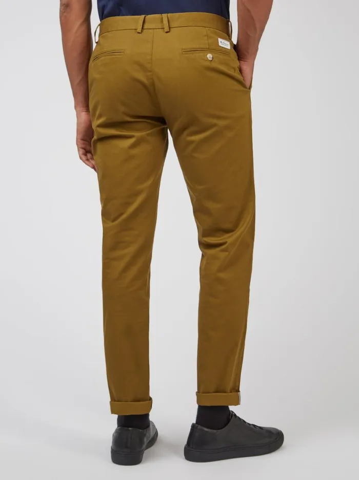 Ben Sherman Pants and Chinos Men Signature Slim Stretch Chino Pant 8211 Bronze