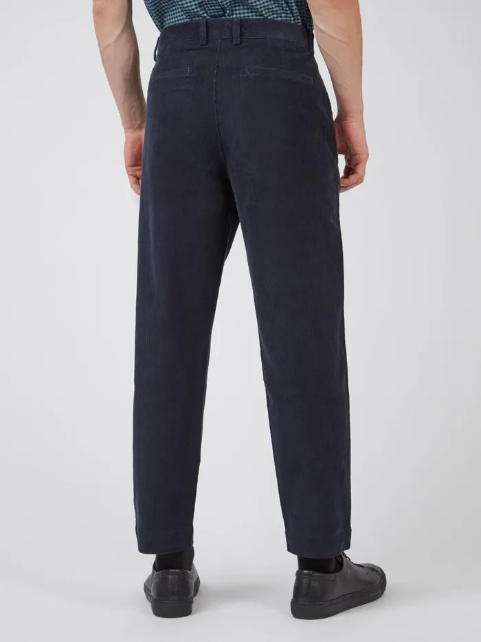 Ben Sherman Pants and Chinos Men Tapered Corduroy Trouser 8211 Midnight