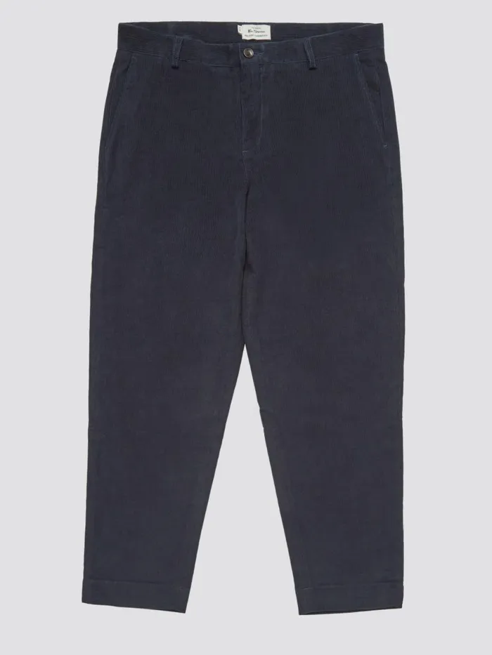 Ben Sherman Pants and Chinos Men Tapered Corduroy Trouser 8211 Midnight