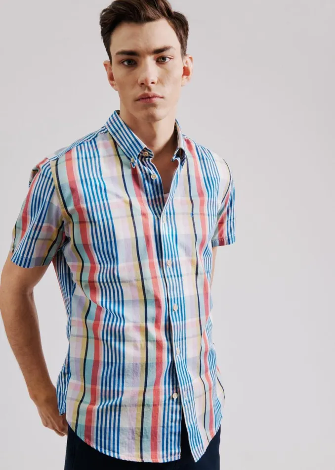Ben Sherman Short Sleeve Shirts Men Multicolour Check ShortSleeve Shirt Ben Sherman Short Sleeve Shirts Men Multicolour Check ShortSleeve Shirt