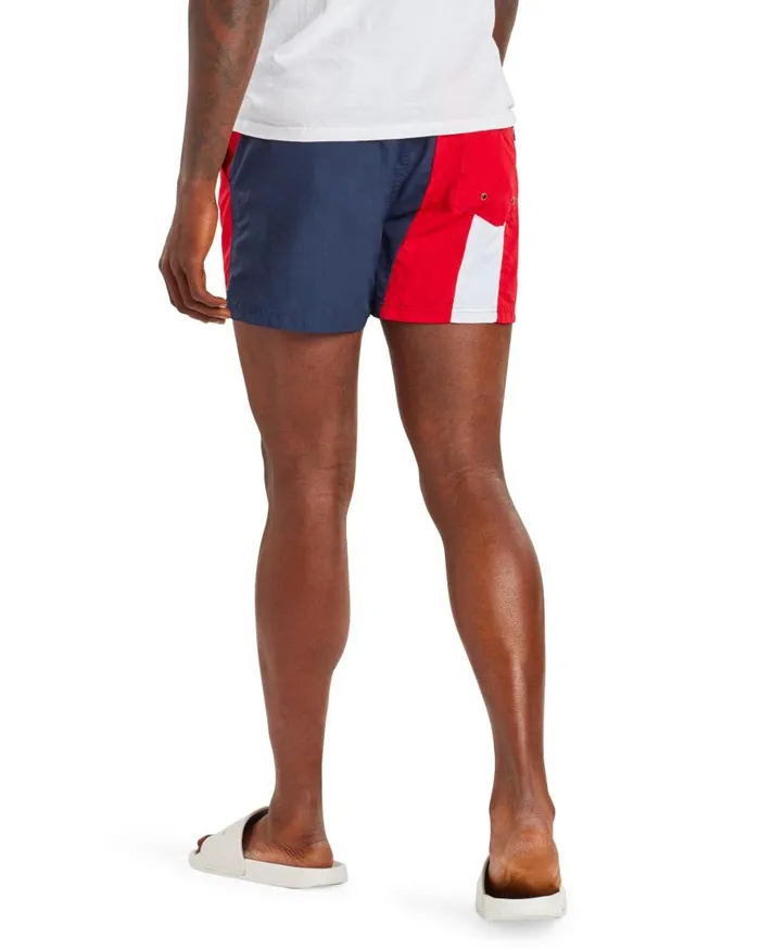 Ben Sherman Shorts Men Kaputas Block Stripe Swim Short 8211 NavyRedWhite