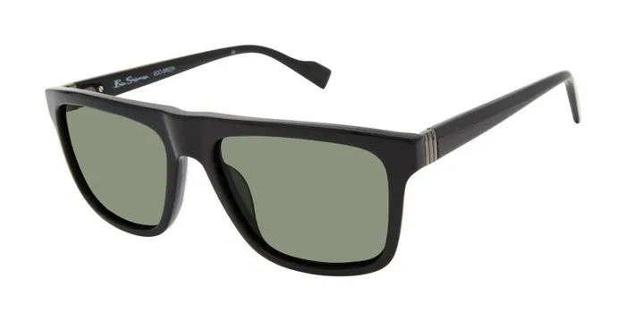 Ben Sherman Sunglasses Men Kings Polarized Retro Square Eco Sunglasses 8211 Black