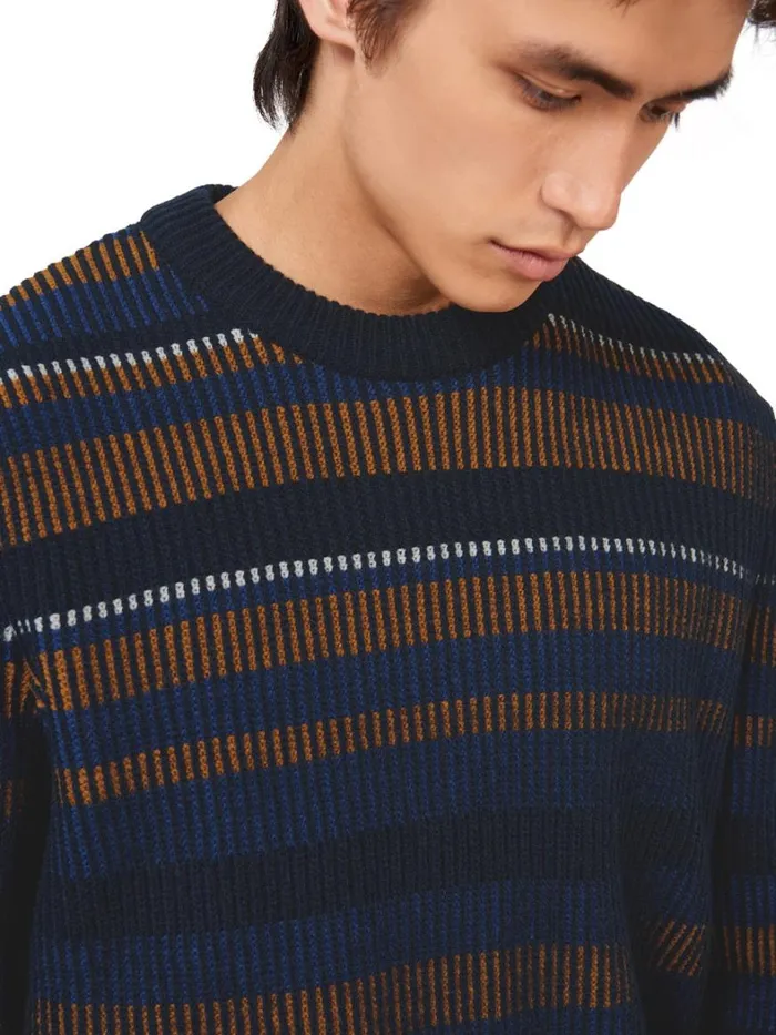 Ben Sherman Sweaters and Knits Men B By Stripe Knit Sweater Ben Sherman Sweaters and Knits Men B By Stripe Knit Sweater