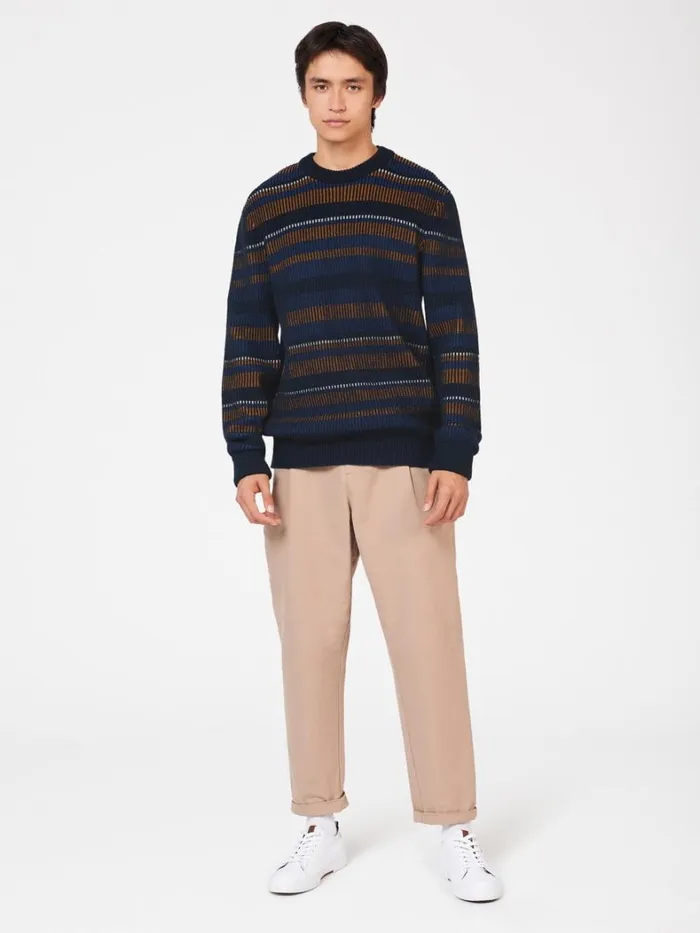 Ben Sherman Sweaters and Knits Men B By Stripe Knit Sweater Ben Sherman Sweaters and Knits Men B By Stripe Knit Sweater