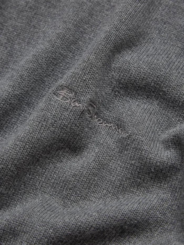 Ben Sherman Sweaters and Knits Men Signature Knit Crewneck Sweater 8211 Charcoal