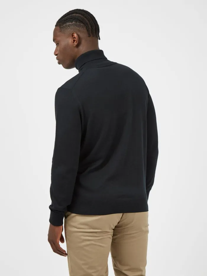 Ben Sherman Sweaters and Knits Men Signature Knit RollNeck Sweater 8211 Black