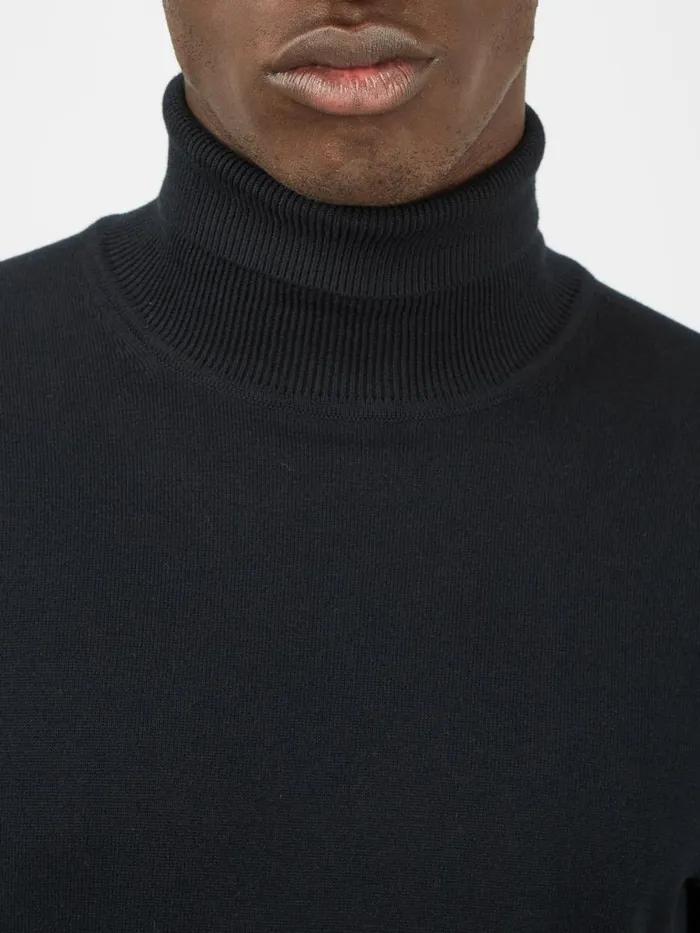 Ben Sherman Sweaters and Knits Men Signature Knit RollNeck Sweater 8211 Black