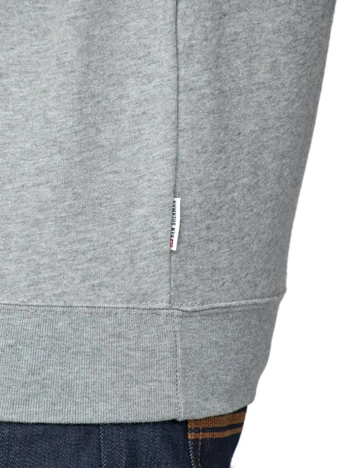 Ben Sherman Sweatshirts and Hoodies Men Applique Target Sweatshirt 8211 Grey