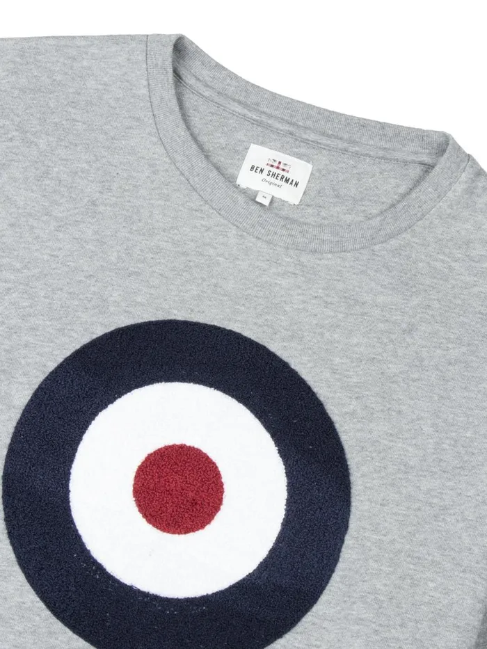 Ben Sherman Sweatshirts and Hoodies Men Applique Target Sweatshirt 8211 Grey