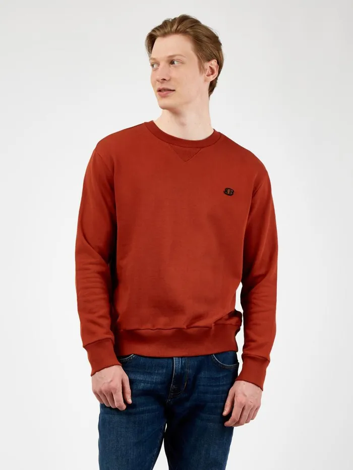 Ben Sherman Sweatshirts and Hoodies Men B By TricotLoopback Sweatshirt 8211 Burnt Orange