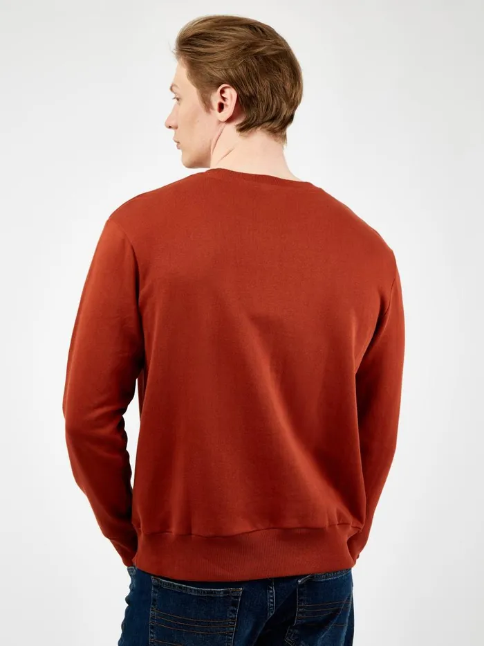 Ben Sherman Sweatshirts and Hoodies Men B By TricotLoopback Sweatshirt 8211 Burnt Orange