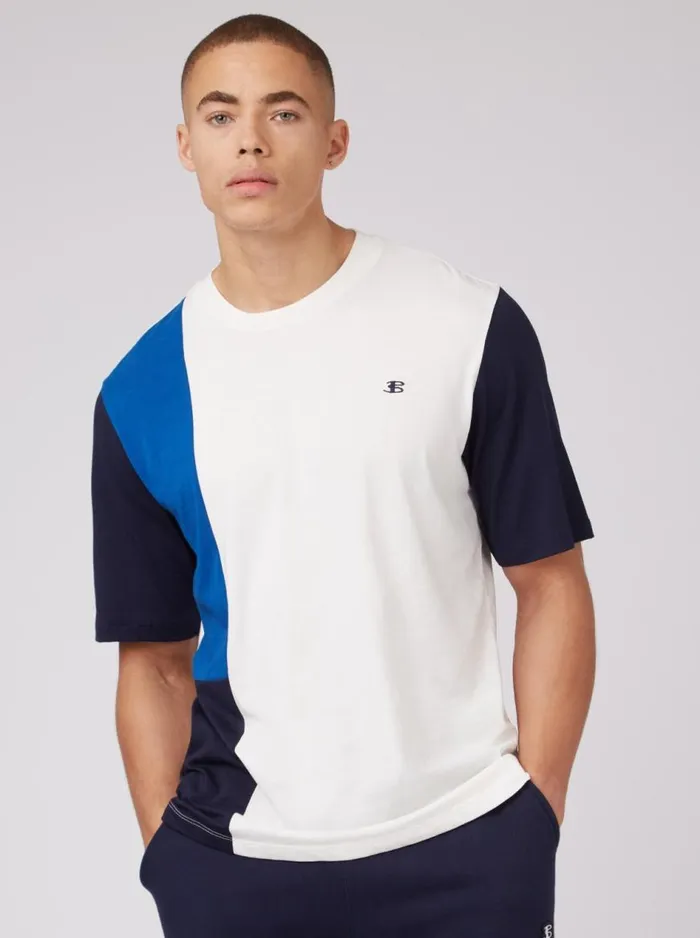 Ben Sherman TShirts and Graphic Tees Men B By Colorblock Tee 8211 White