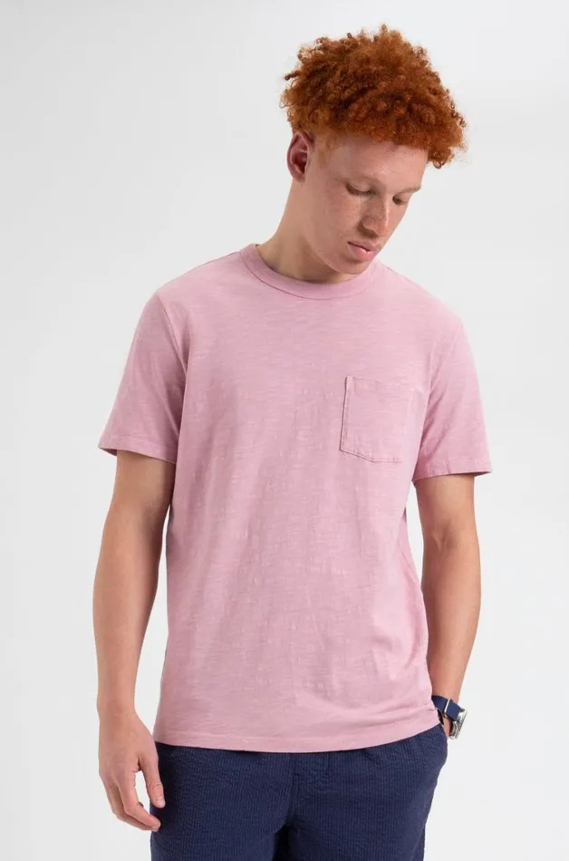 Ben Sherman TShirts and Graphic Tees Men Garment Dye Beatnik ShortSleeve TShirt 8211 Washed Pink