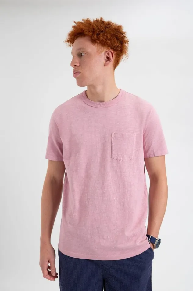 Ben Sherman TShirts and Graphic Tees Men Garment Dye Beatnik ShortSleeve TShirt 8211 Washed Pink