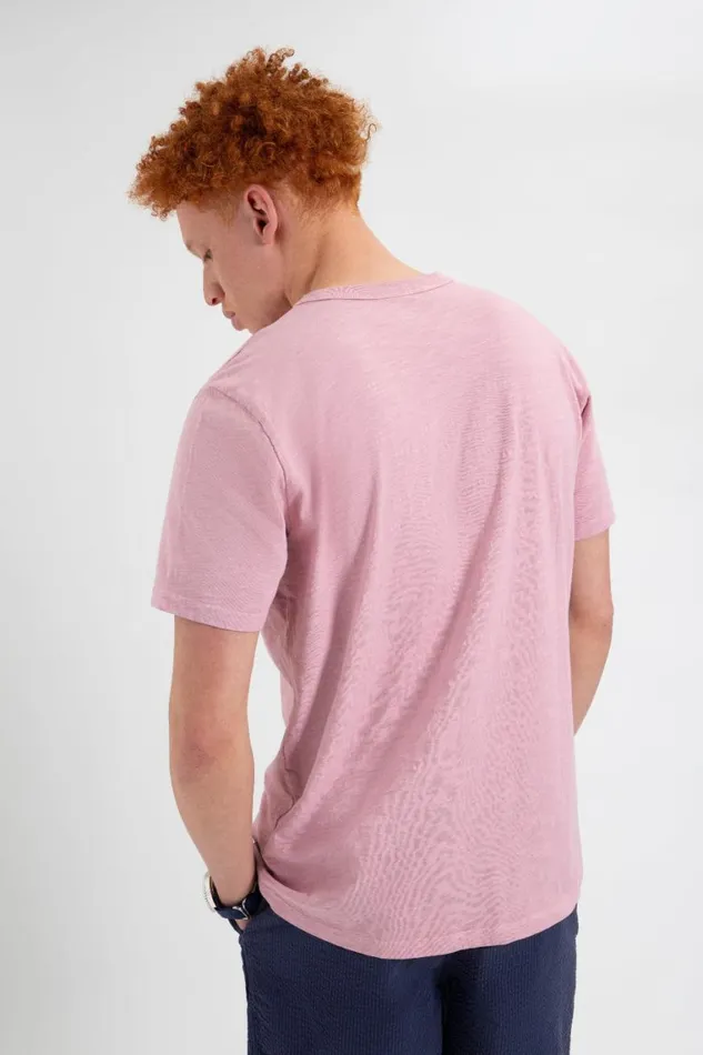 Ben Sherman TShirts and Graphic Tees Men Garment Dye Beatnik ShortSleeve TShirt 8211 Washed Pink