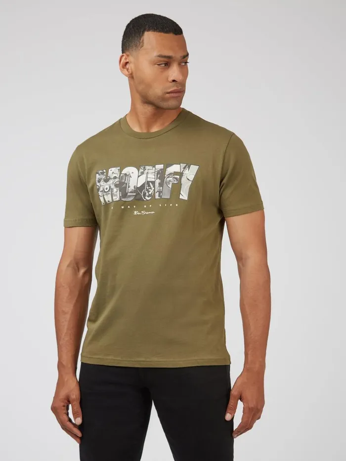 Ben Sherman TShirts and Graphic Tees Men Organic Jersey Culture Graphic Tee 8211 Camouflage Ben Sherman TShirts and Graphic Tees Men Organic Jersey Culture Graphic Tee 8211 Camouflage