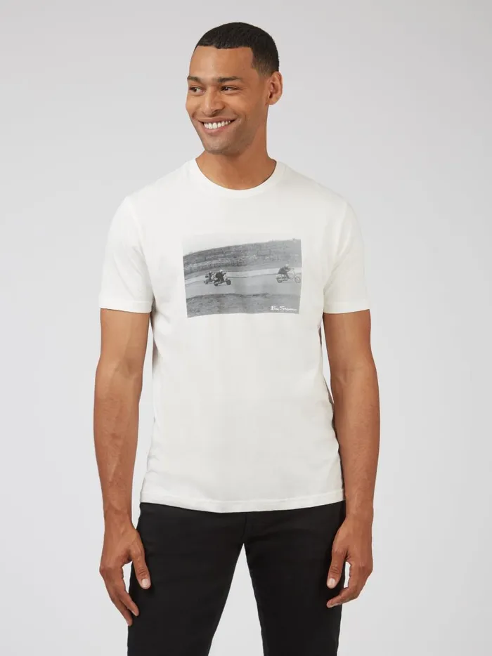 Ben Sherman TShirts and Graphic Tees Men Organic Jersey Heritage Racing Graphic Tee Ben Sherman TShirts and Graphic Tees Men Organic Jersey Heritage Racing Graphic Tee