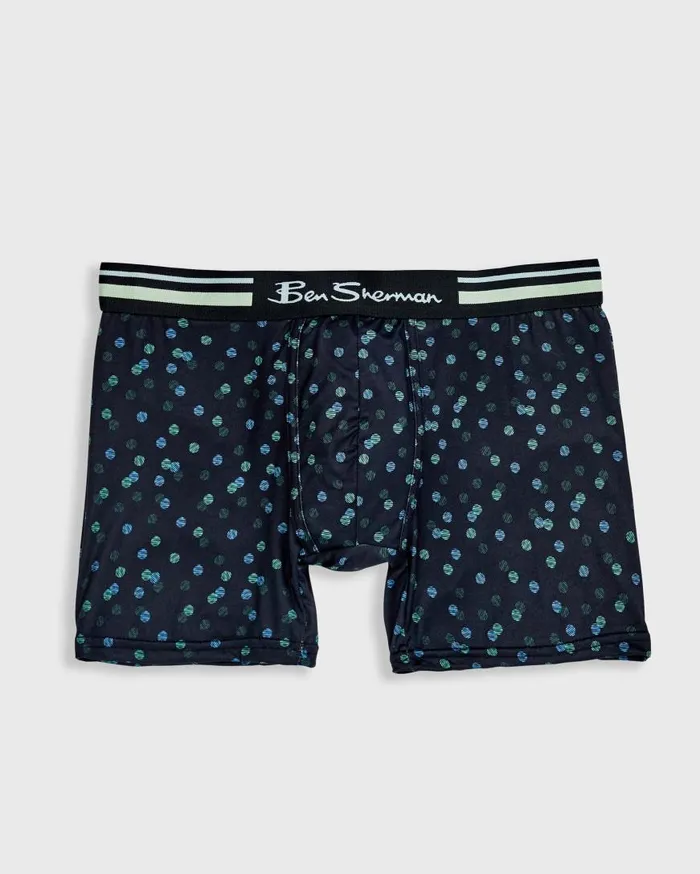 Ben Sherman Underwear Men 4Pack Microfiber Boxer Briefs 8211 BlueGreyBlack