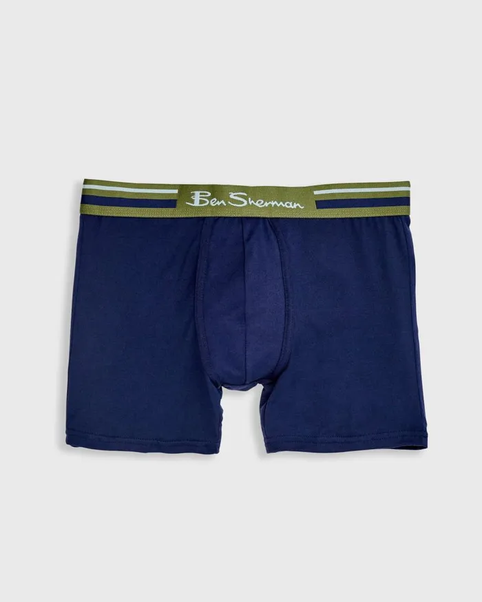 Ben Sherman Underwear Men 4Pack Microfiber Boxer Briefs 8211 BlueGreyBlack