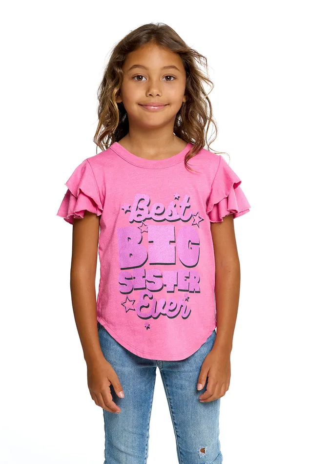 Best Big Sister Ever Girls Tops Chaser Brand
