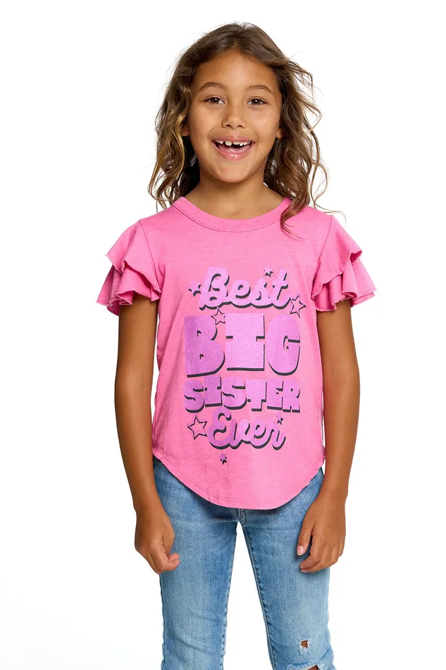 Best Big Sister Ever Girls Tops Chaser Brand Best Big Sister Ever Girls Tops Chaser Brand