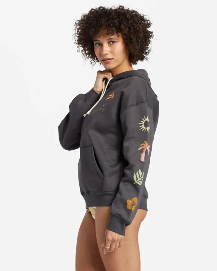 Best Coast Sweatshirt Off Black Women Billabong Sweatshirts and Fleece