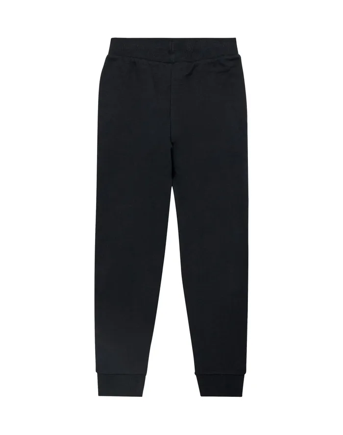 Big Girls Powerblend Joggers Glitter Script Logo 245034 Black Kids Champion Pants and Leggings