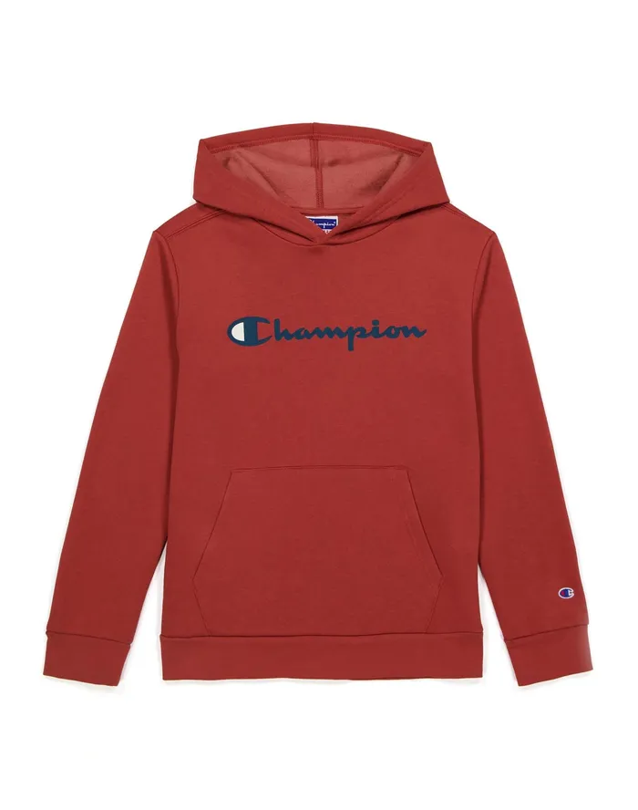 Big Kids039 Powerblend Hoodie Classic Script Logo Sandalwood Red Kids Champion Hoodies and Sweatshirts Big Kids039 Powerblend Hoodie Classic Script Logo Sandalwood Red Kids Champion Hoodies and Sweatshirts
