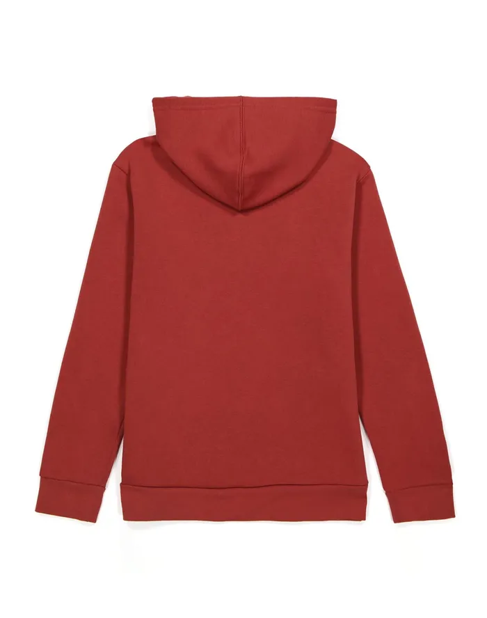 Big Kids039 Powerblend Hoodie Classic Script Logo Sandalwood Red Kids Champion Hoodies and Sweatshirts