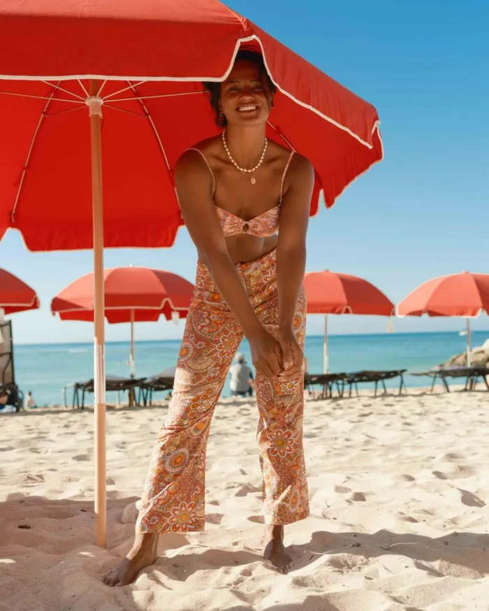 Billabong X Smiley So Trippy Linen Pants Multi Women Billabong Pants