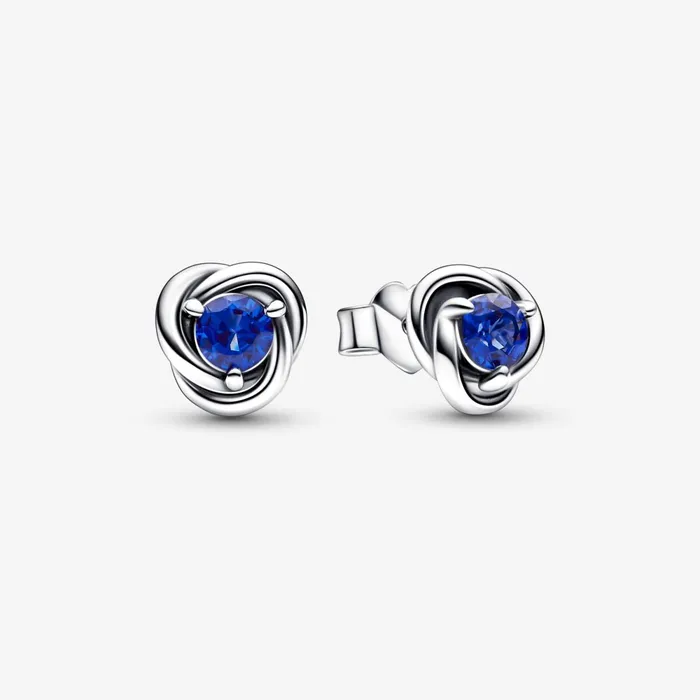Birthstone Earrings Women Pandora September Birthstone Eternity Circle Stud Earrings Blue Birthstone Earrings Women Pandora September Birthstone Eternity Circle Stud Earrings Blue