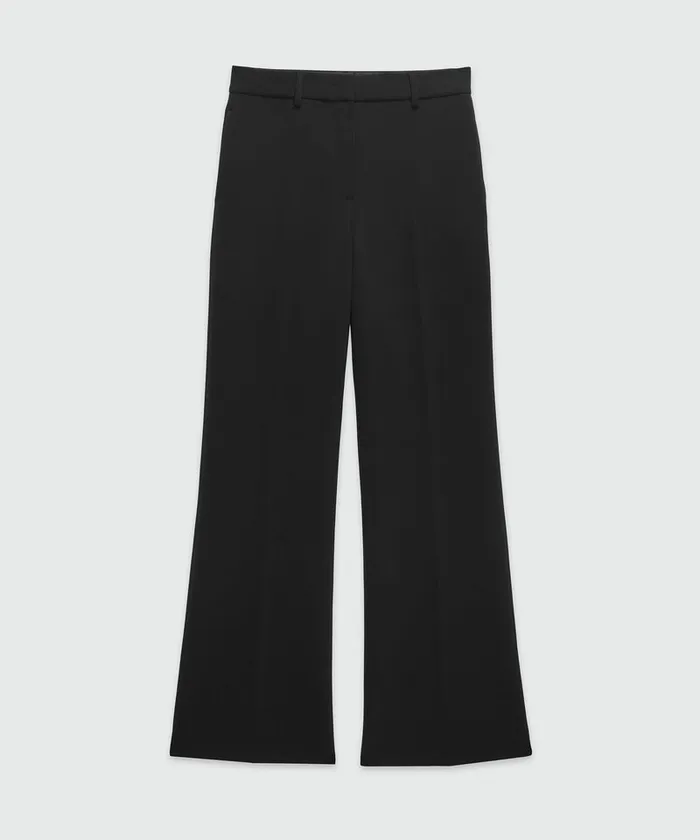 Black Tailored Palazzo Pants Women MSGM Pants And Shorts