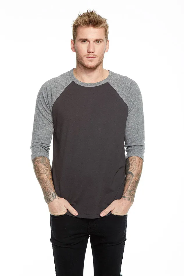 BLOCKED 34 RAGLAN TEE Mens Tops Chaser Brand