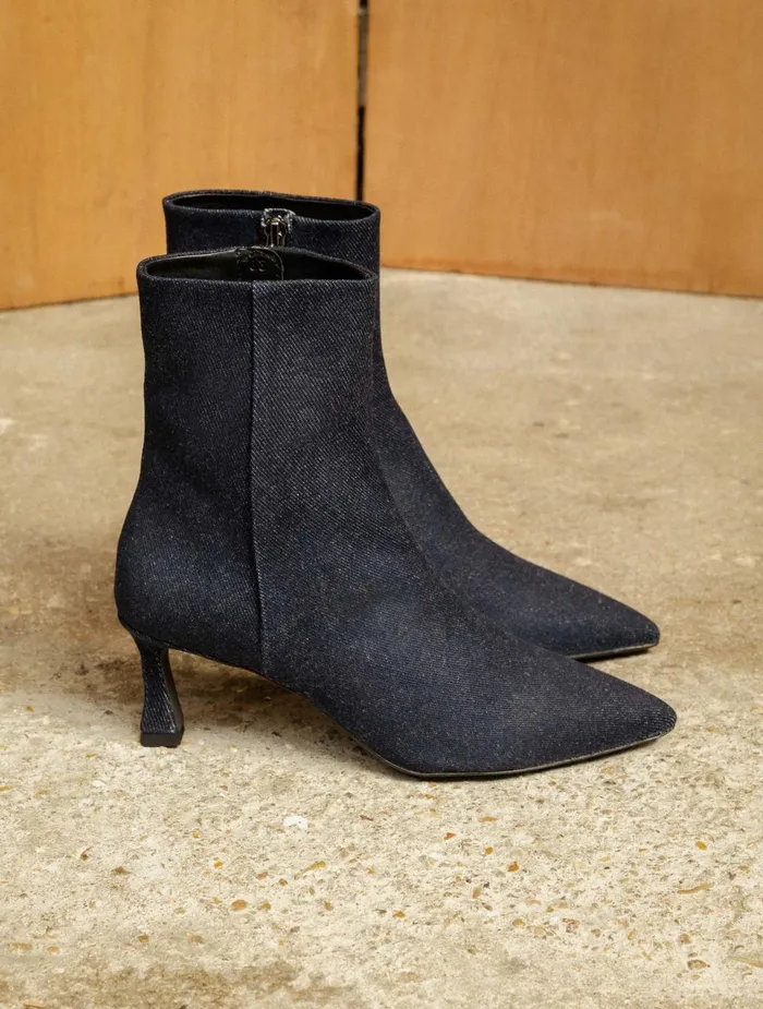 Bobbies Ankle Boots Audrey Raw Denim 8211 Women