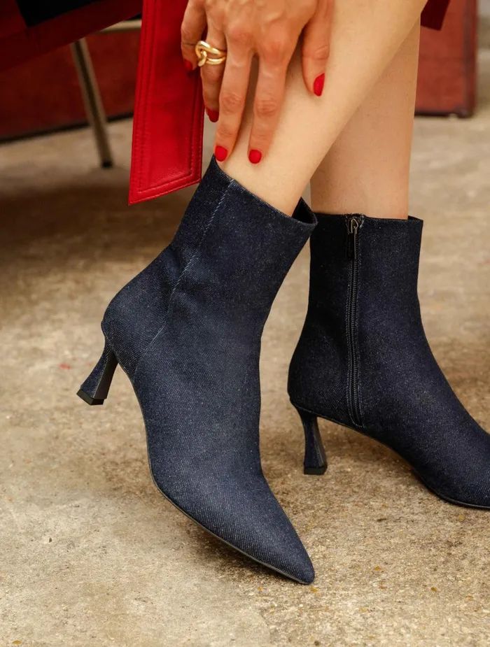 Bobbies Ankle Boots Audrey Raw Denim 8211 Women