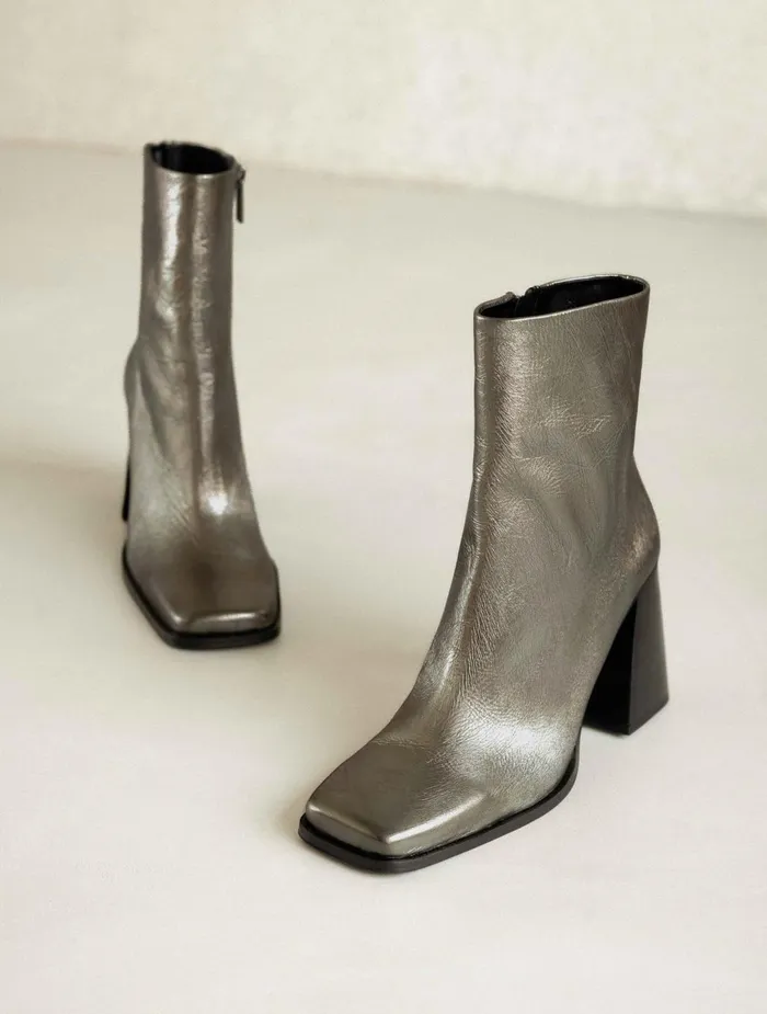 Bobbies Ankle Boots Wilma Cosmic Silver 8211 Women