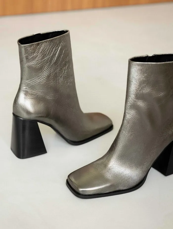 Bobbies Ankle Boots Wilma Cosmic Silver 8211 Women