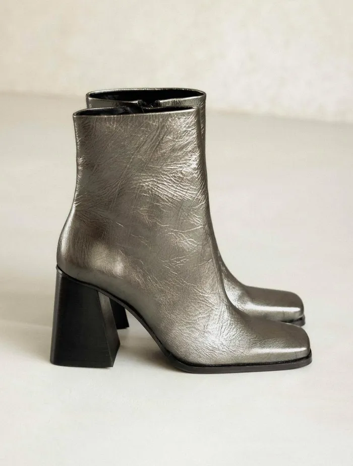 Bobbies Ankle Boots Wilma Cosmic Silver 8211 Women
