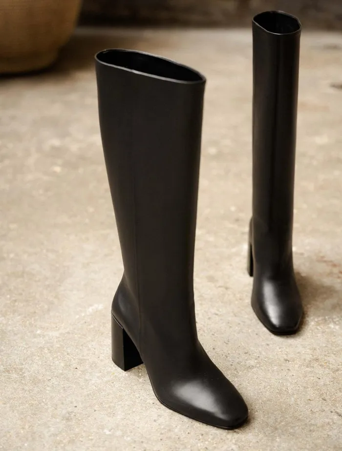Bobbies Knee High Boots Hisa Passion Black 8211 Women