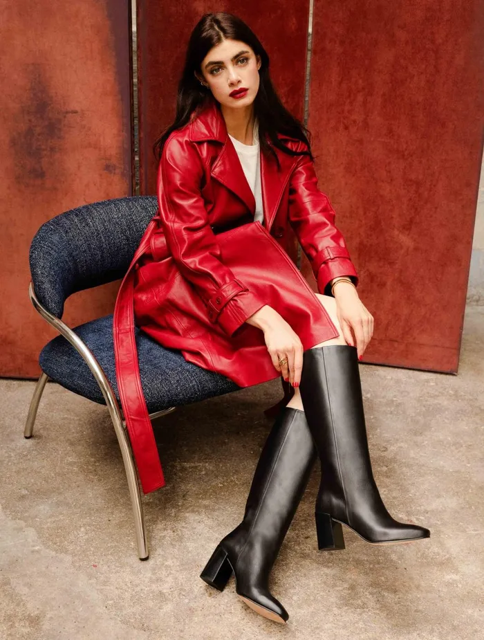 Bobbies Knee High Boots Hisa Passion Black 8211 Women