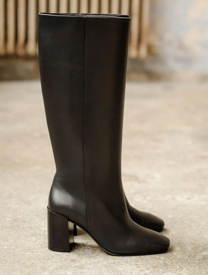 Bobbies Knee High Boots Hisa Passion Black 8211 Women